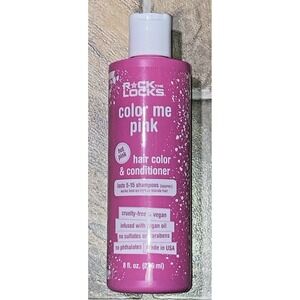 New Rock The Locks Hair Color & Conditioner All in One Bottle Hot Pink Color 8Oz